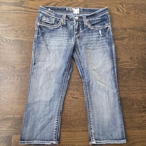 Hydraulic Women's Blue Capri Jeans Sz.11/12 (20in.inseam)